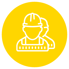 men safety helmet icon