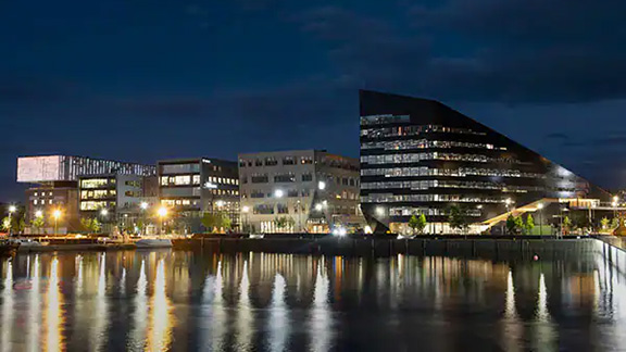 Waterfront cityscape of Oslo in Norway