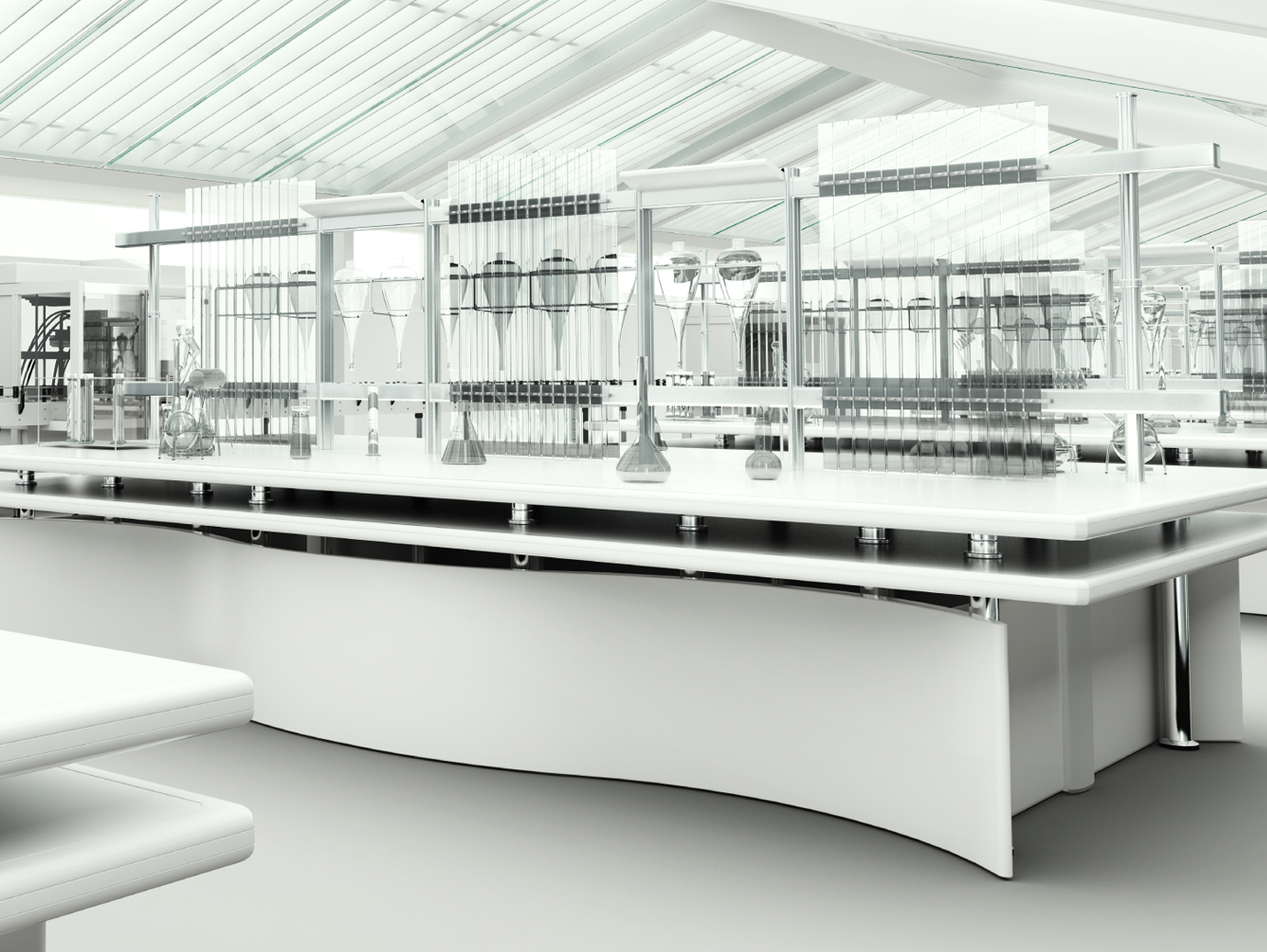 A pharmaceutical production room