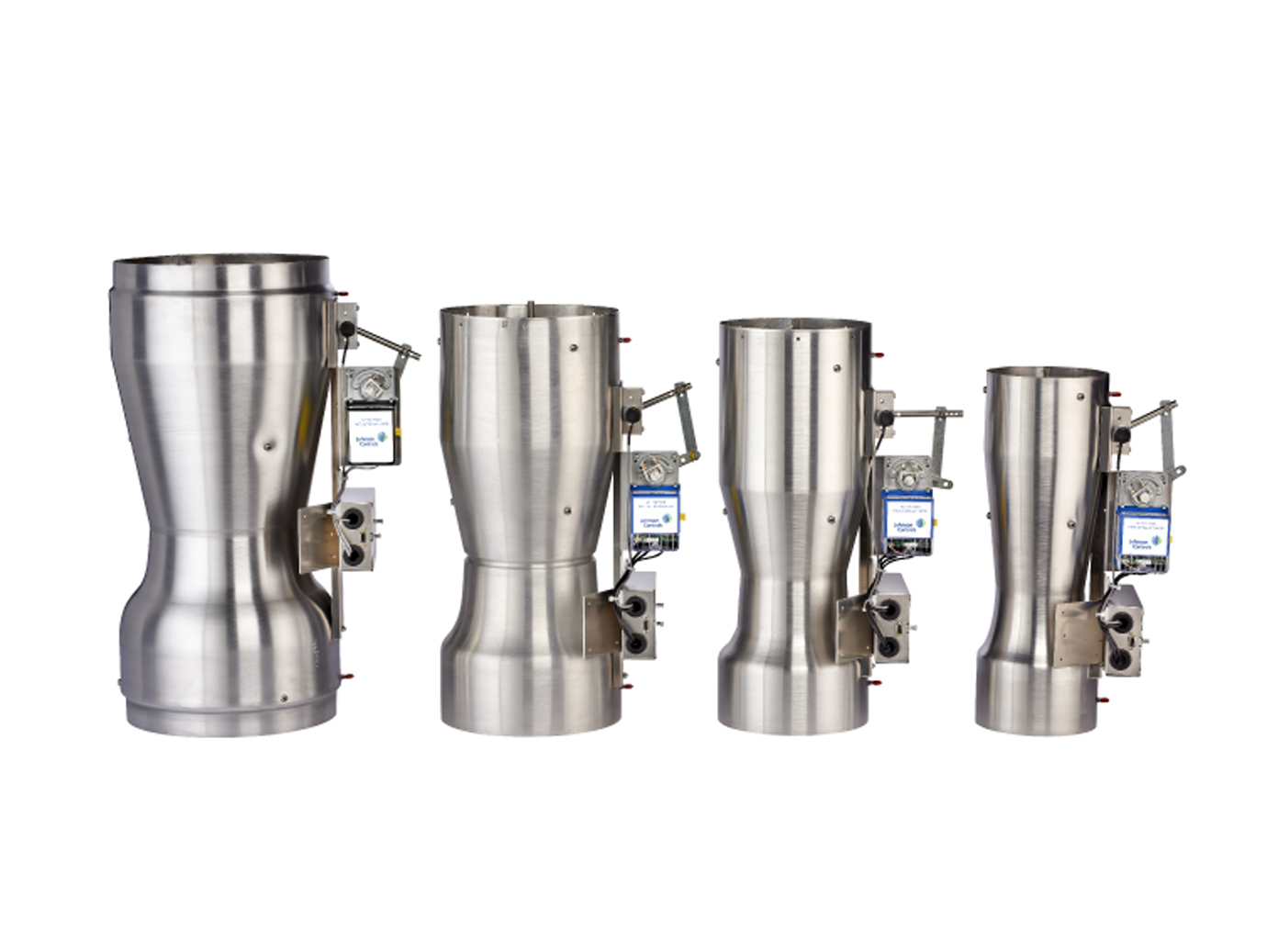 A collection of Venturi valves of various sizes