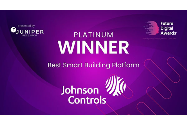 Johnson Controls, the global leader for smart, healthy and sustainable buildings, was named a platinum winner in the Future Digital Awards for Smart Cities and IoT innovation presented by Juniper Research.