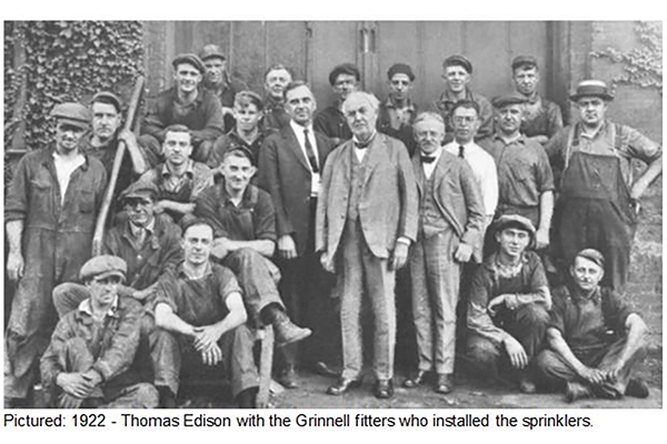 Thomas Edison- Grinell Fitters-with date
