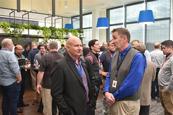Johnson Controls employees celebrate the grand opening