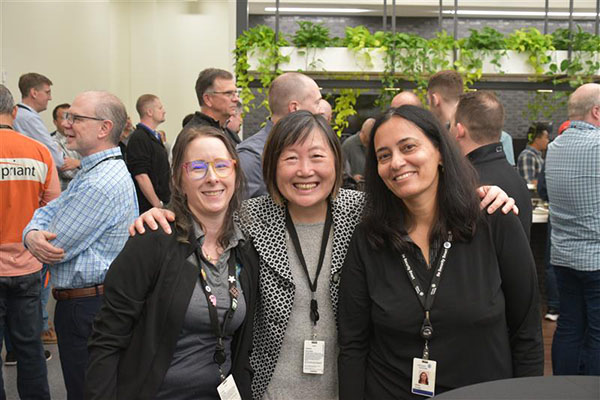 Johnson Controls employees celebrate the grand opening