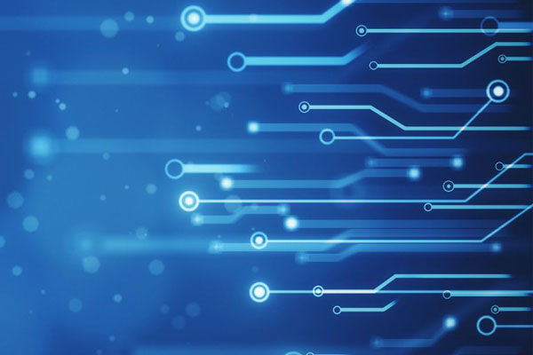 Vector graphic of printed circuit board