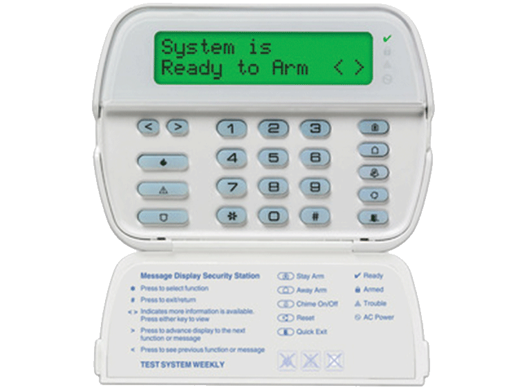 433 MHz Wireless and Wired Keypads for home security systems