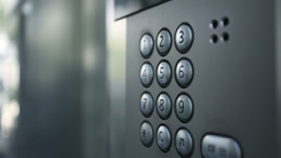 intercom system closeup