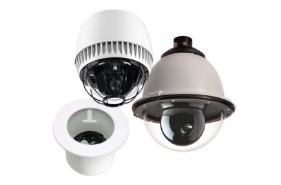 A collection of accessories for security cameras