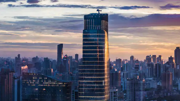 Cityscape during dusk