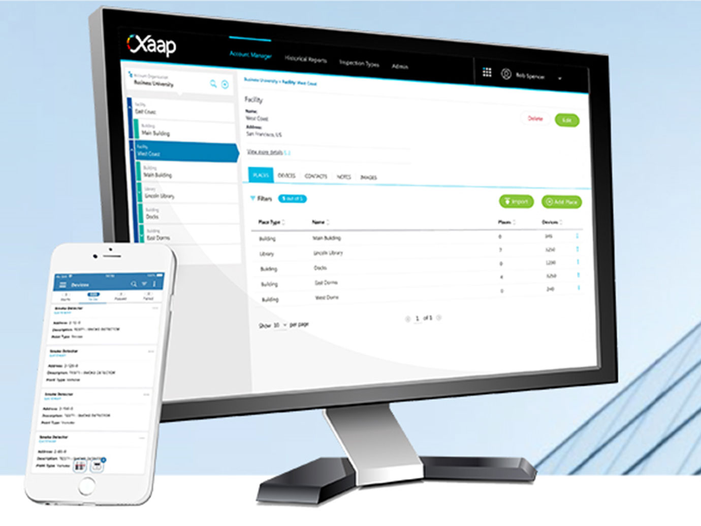 mobile and web application