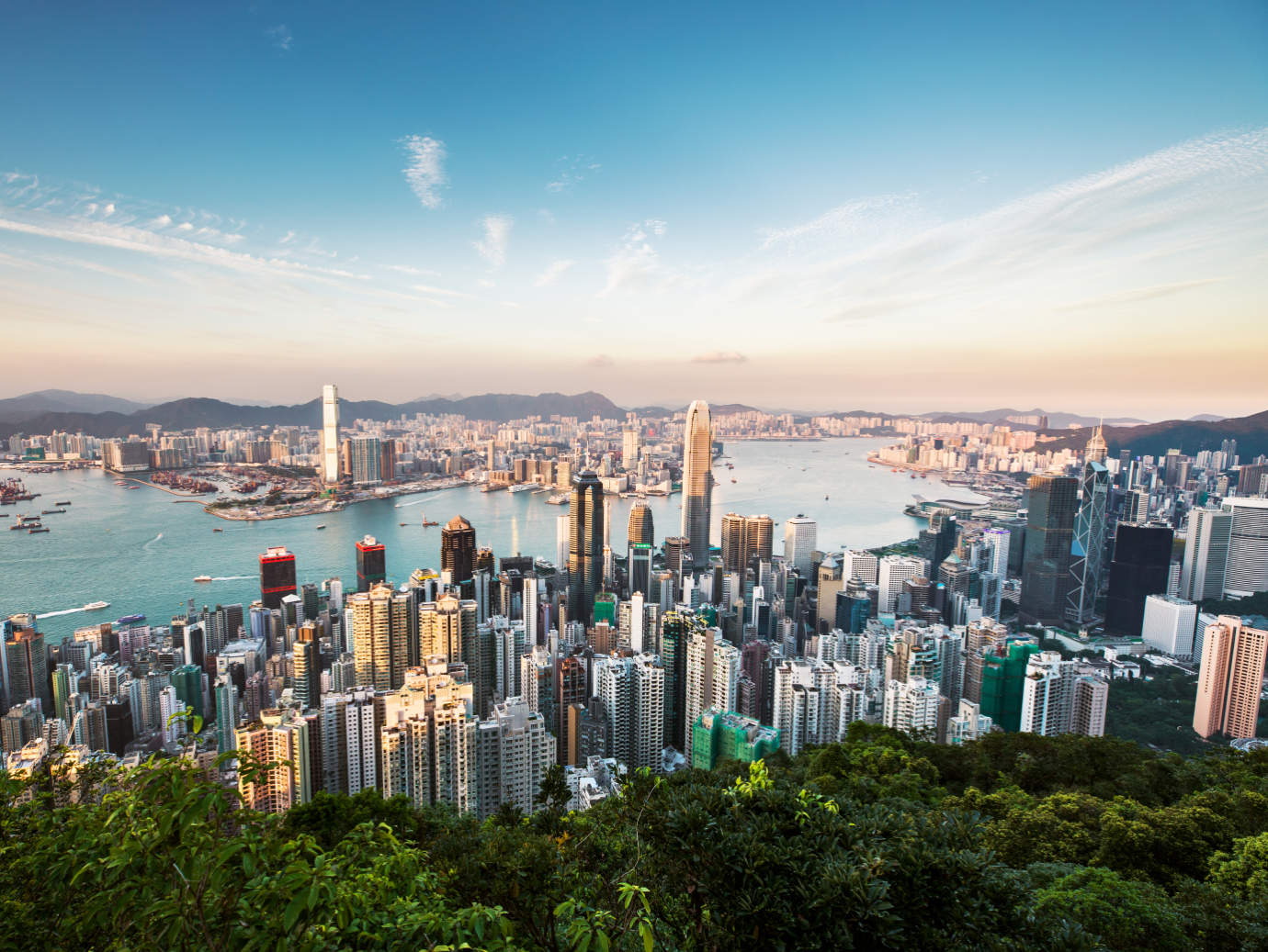 skyscrapers-cityscape aerial view