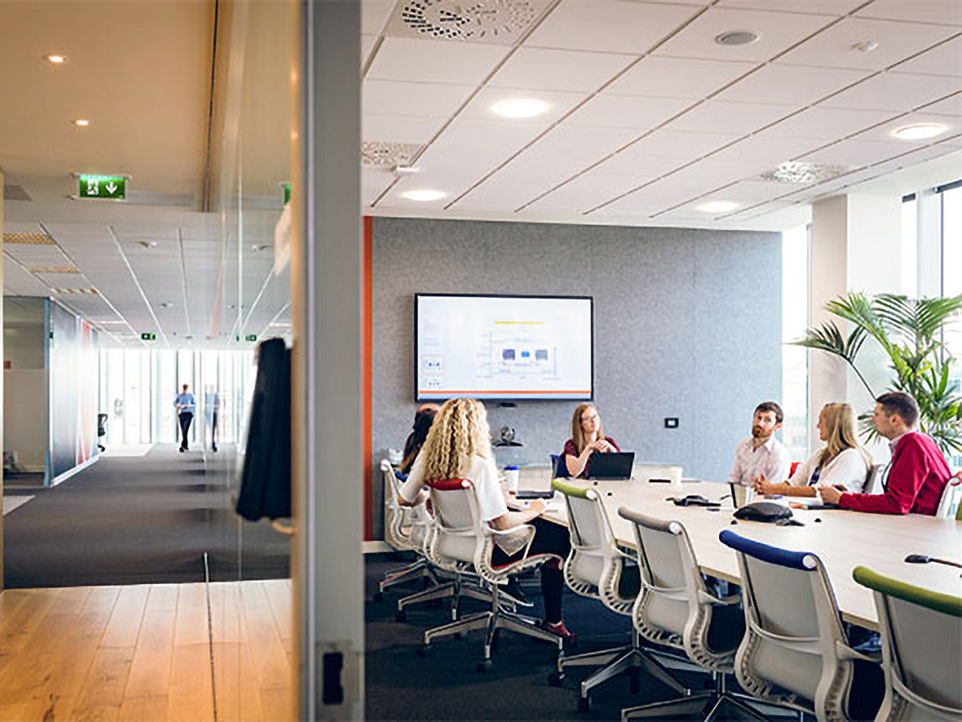 Business people in a conference room having a meeting