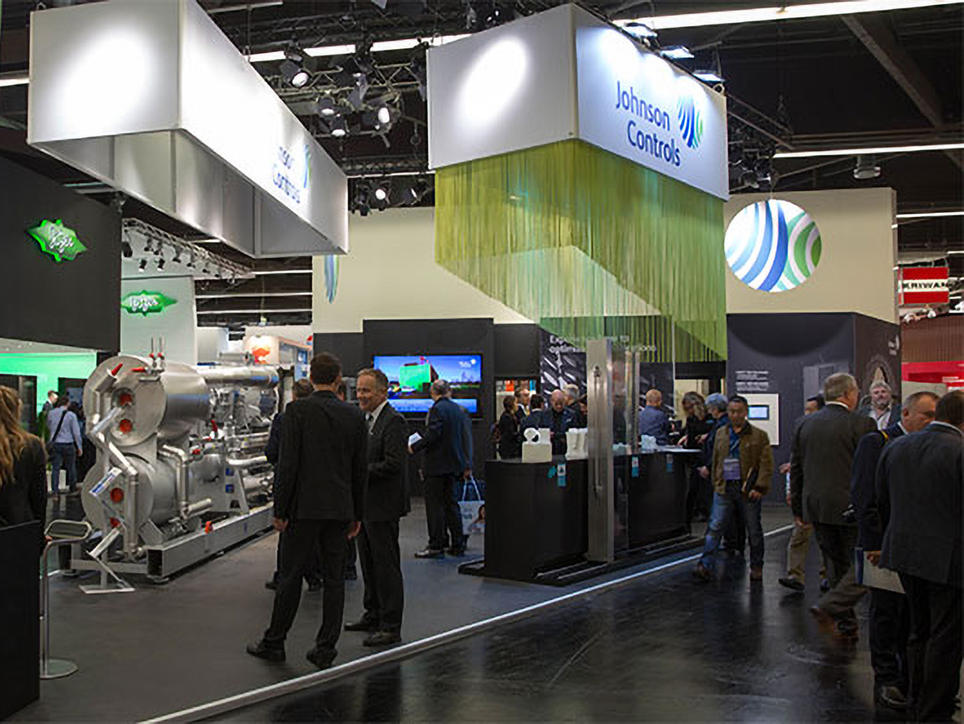 A Johnson Controls stall at a conference