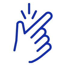 Finger snapping icon